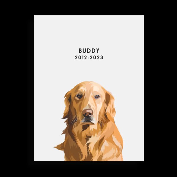 Custom Memorial Pet Portrait