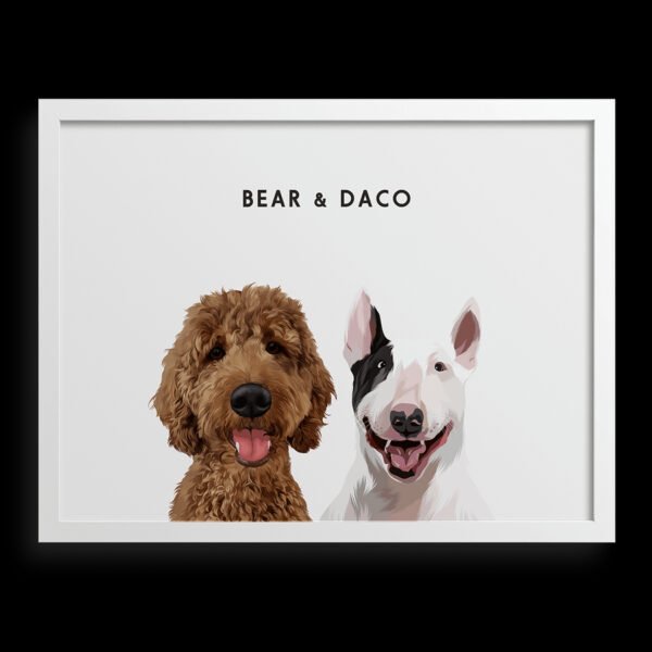 Custom Two Pet Portrait