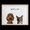Custom Two Pet Portrait