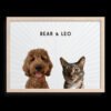 Custom Two Pet Portrait