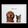 Custom Two Pet Portrait