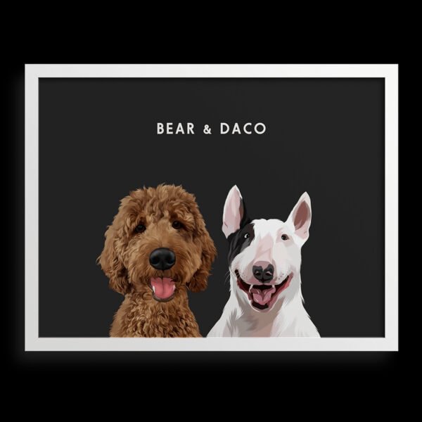 Custom Two Pet Portrait
