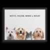 Custom Four Pet Portrait