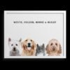 Custom Four Pet Portrait