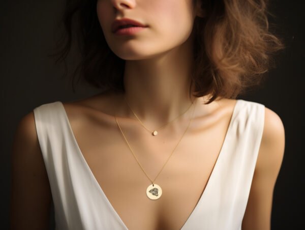 Custom Engraved Pet Portrait Necklace