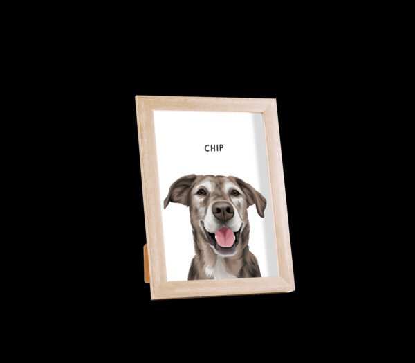 Custom Desktop One Pet Portrait