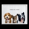 Custom Three Pet Portrait