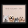 Custom Four Pet Portrait