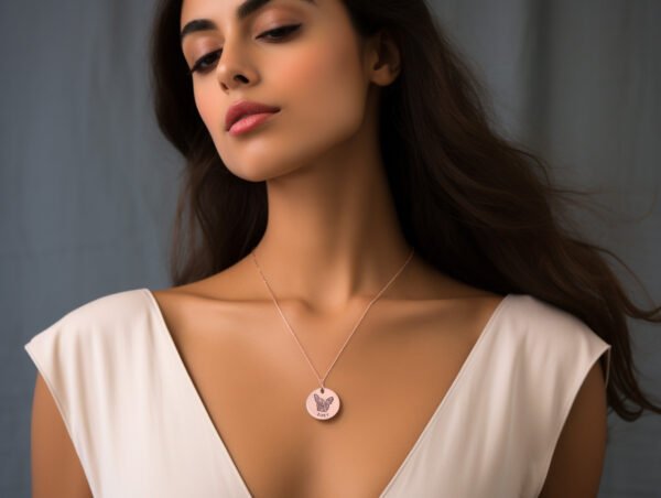 Custom Engraved Pet Portrait Necklace