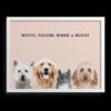 Custom Four Pet Portrait