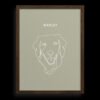 Custom One Pet Line Drawing Portrait