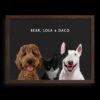 Custom Three Pet Portrait