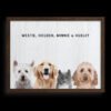 Custom Four Pet Portrait