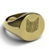 Custom Engraved Pet Portrait Ring