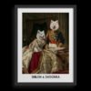 The King & Queen Custom Pet Portrait