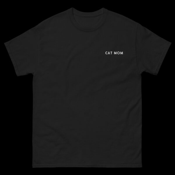 Cat Mom Embroidered T-Shirt