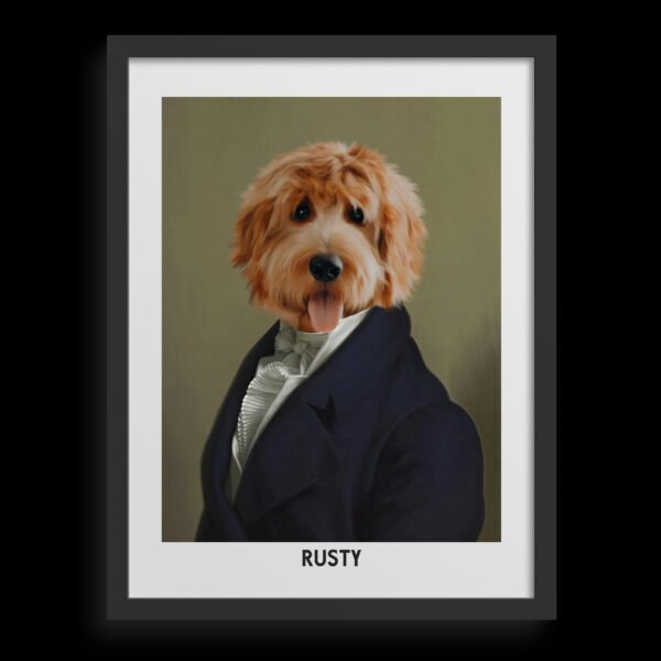 主图-01-主图-01 The Dignified Gentleman Custom Pet Portrait