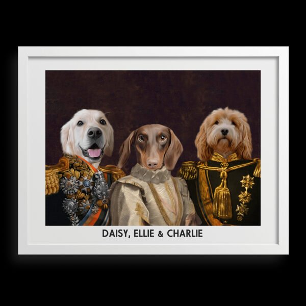 The Decorated Lords & Lady Custom Pet Portrait