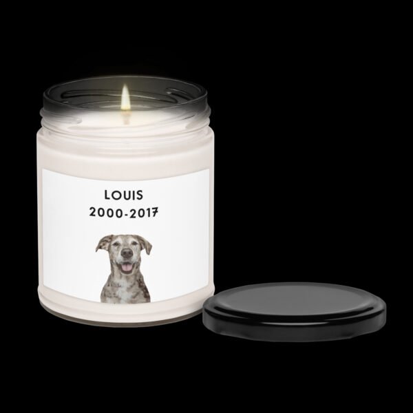 Custom Memorial Pet Portrait Candle