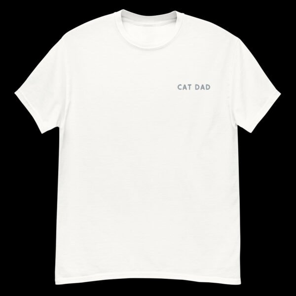 Cat Dad Embroidered T-Shirt