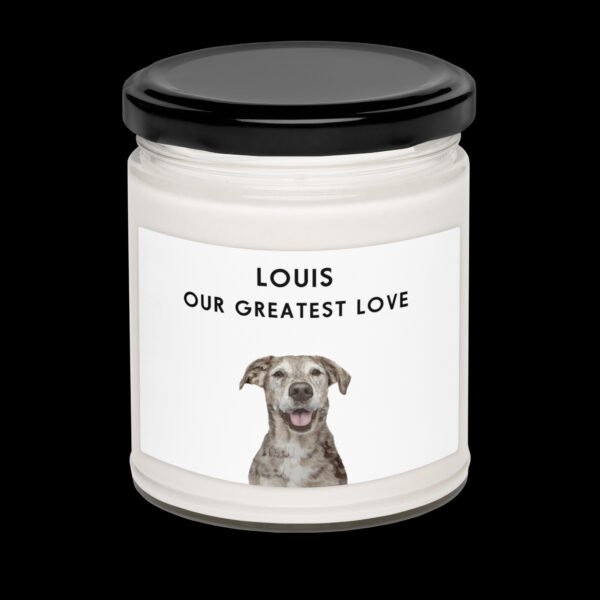 Custom Memorial Pet Portrait Candle