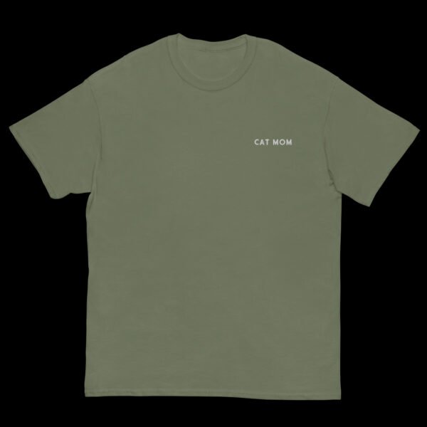 Cat Mom Embroidered T-Shirt