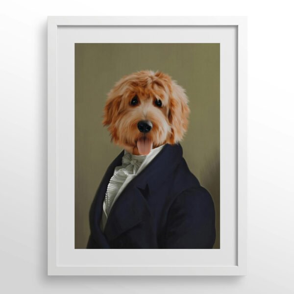主图-04-主图-04 The Dignified Gentleman Custom Pet Portrait