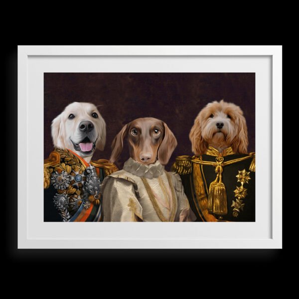 The Decorated Lords & Lady Custom Pet Portrait