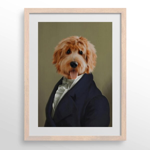 主图-06-主图-06 The Dignified Gentleman Custom Pet Portrait