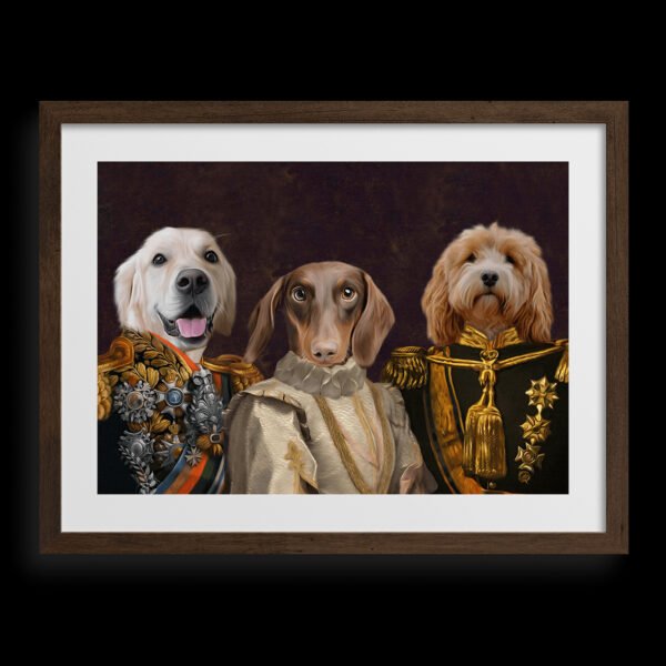 The Decorated Lords & Lady Custom Pet Portrait