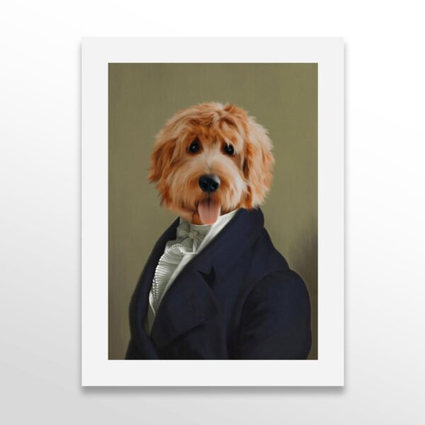 主图-10-主图-10 The Dignified Gentleman Custom Pet Portrait