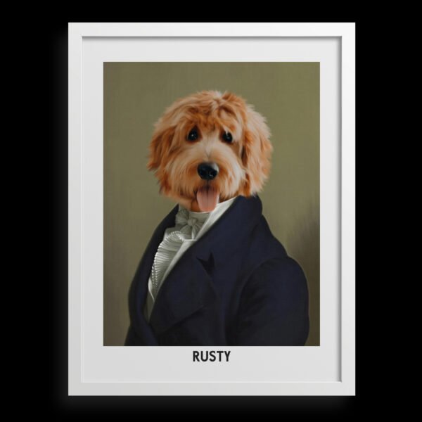 主图-12-主图-12 The Dignified Gentleman Custom Pet Portrait