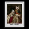 The King & Queen Custom Pet Portrait