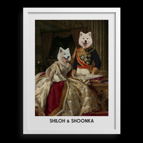 The King & Queen Custom Pet Portrait