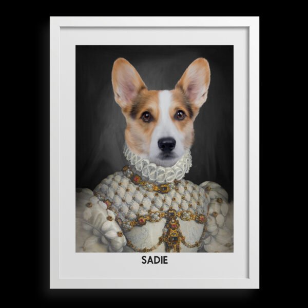 主图-12-主图-12 The Proper Lady Custom Pet Portrait