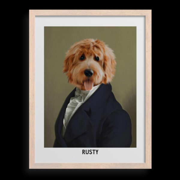 主图-13-主图-13 The Dignified Gentleman Custom Pet Portrait