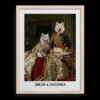 The King & Queen Custom Pet Portrait