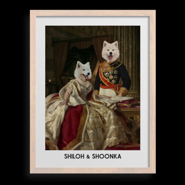 The King & Queen Custom Pet Portrait