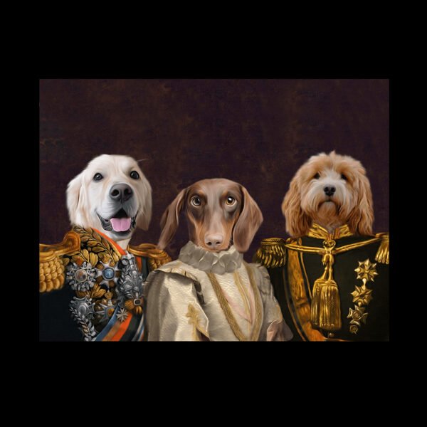 The Decorated Lords & Lady Custom Pet Portrait