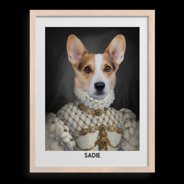 主图-13-主图-13 The Proper Lady Custom Pet Portrait